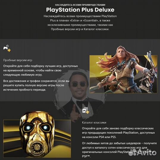 Подписка PS Plus Deluxe 12 месяцев / PSN Турция