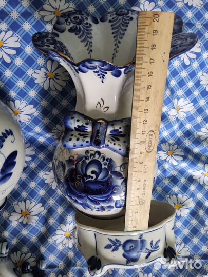 Посуда гжель и фигурки