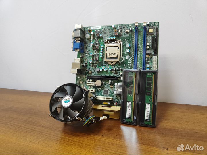 Материнская плата 1155+i5-3570+16Gb+Кулер