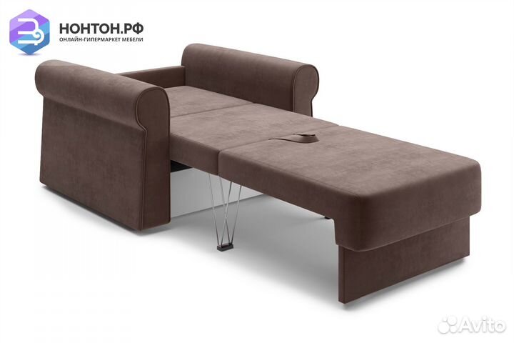 Кресло еврокнижка Лира коричневое