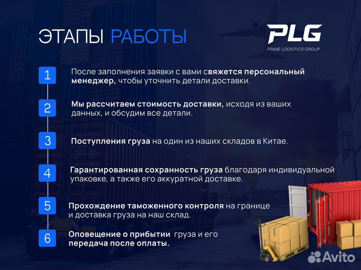 Карго доставка товаров из Китая - PLG