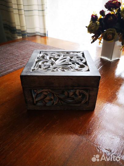 Деревянная шкатулка коробка zara home