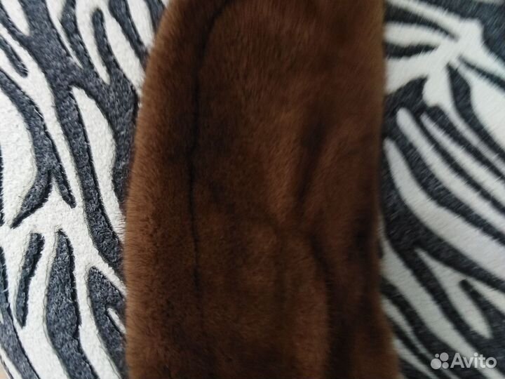 Меховой воротник норка длинна 90 см по кругу