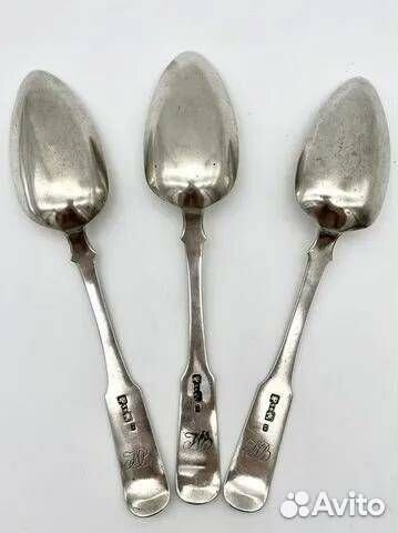Царские серебряные ложки мастер Степановъ 1843 г