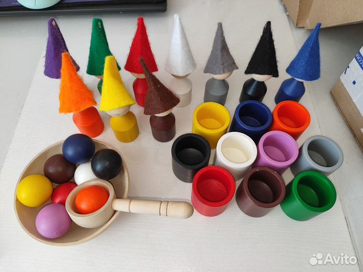 Развивающая деревянная игрушка, Монтессори