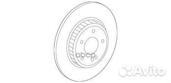 Диск тормозной mercedes W205/W213/GLC (X253/C25
