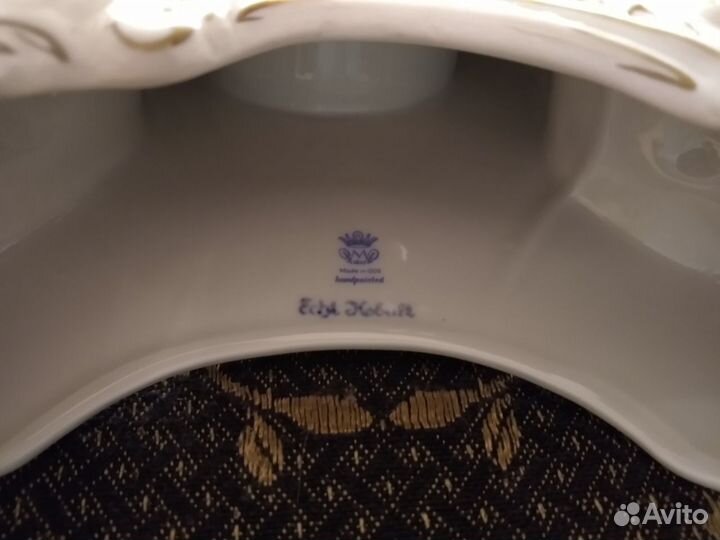 Часы фарфоровые настольные Plaue (Volkstedt)