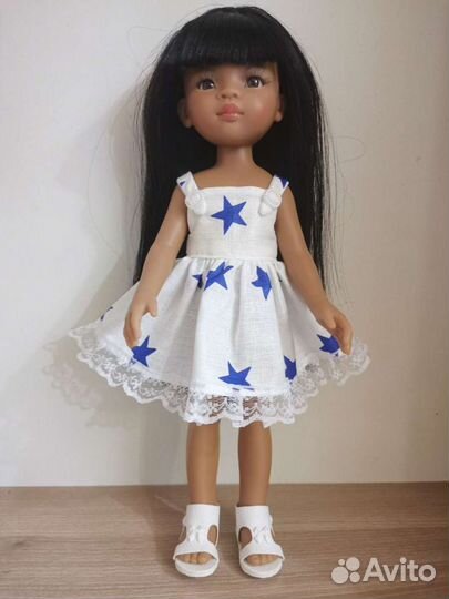 Платье на куклу Паола Рейна 32-33 см
