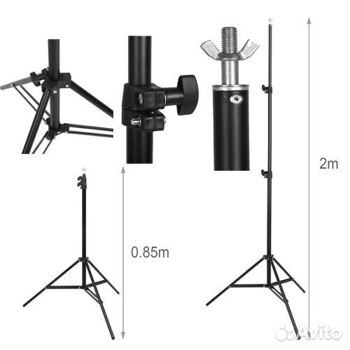 Свет 400 Вт для фотостудии: хромакей, стойки, фон