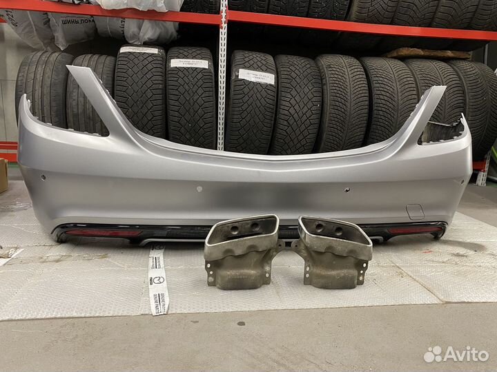 Бампер задний w222