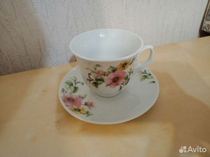Чашка с блюдцем чайная пара
