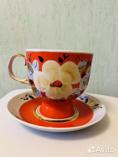 Чайный сервиз дфз,чайная пара Полонное лфз