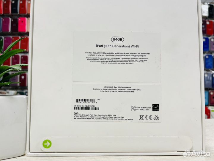 Новый Apple iPad 10 (2022) 64Gb Blue. Рассрочка