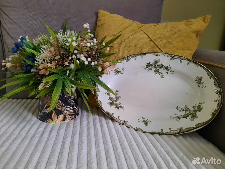 Довоенное блюдо старинное