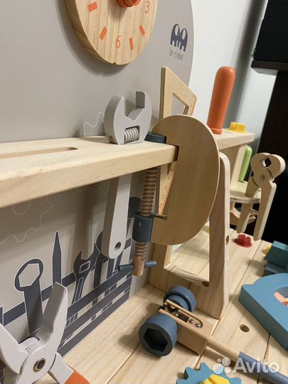 Игровой верстак детский деревянный