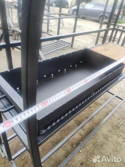 Мангал с крышей проф труба 25*25