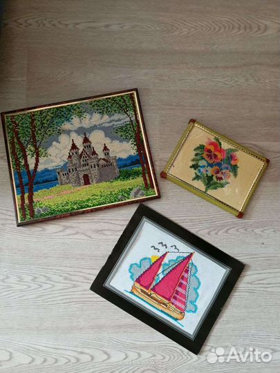 Поделки для детского сада, вышивка крестом