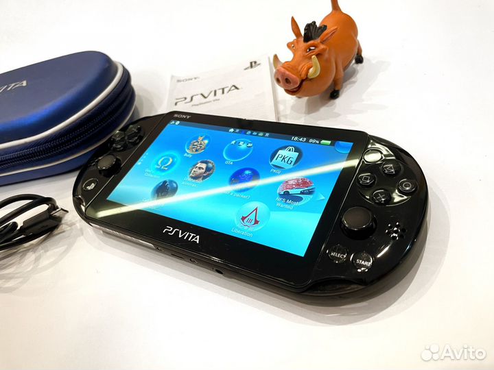 Sony PS vita Slim + много игр (прошитая)
