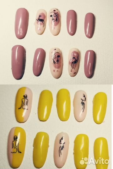 Дизайнерские ногти накладные