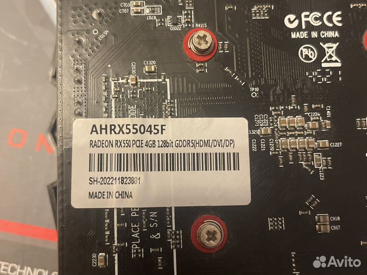 Видеокарта Sinotex Ninja Radeon RX 550 4GB