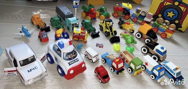 Машинки, деревянный конструктор, спецтехника