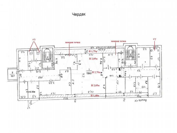 Сдам помещение свободного назначения, 729.2 м²