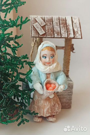 Ватные елочные игрушки