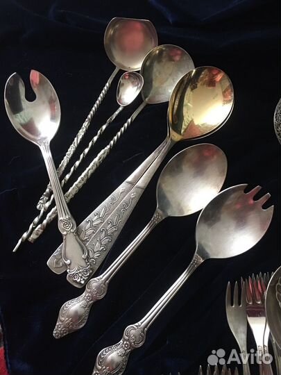 Мельхиоровые столовые приборы СССР