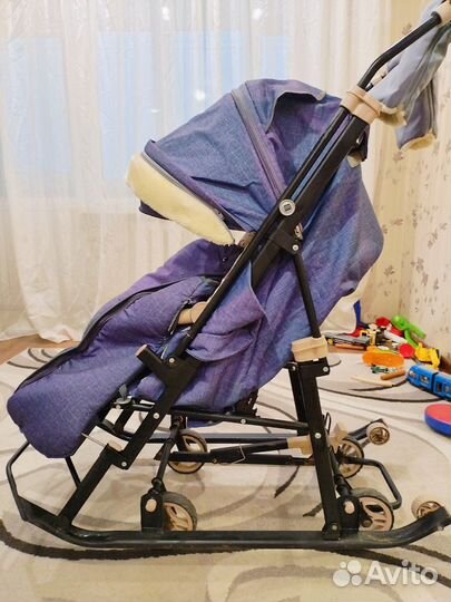 Детские санки коляска