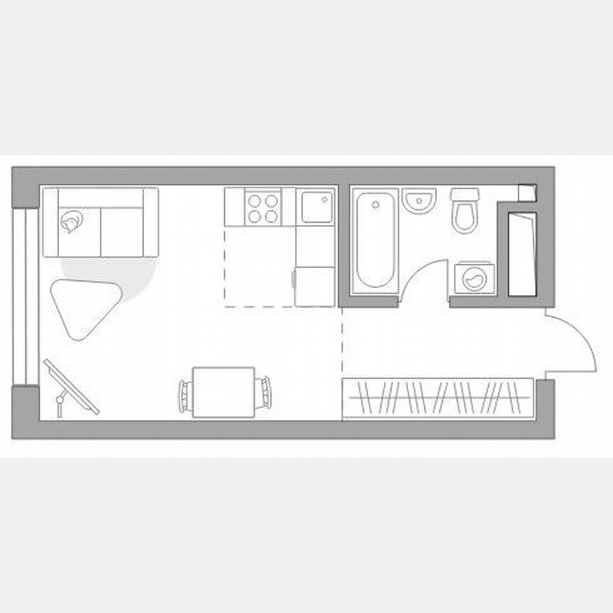 Квартира-студия, 21 м², 22/26 эт.