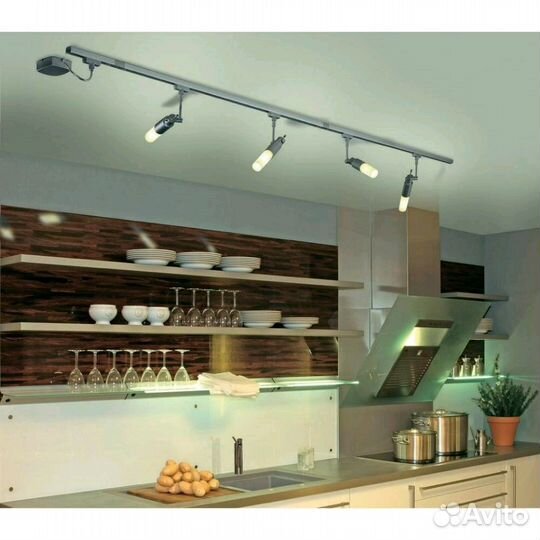 Светильник трековый потолочный Horoz + шинопровод