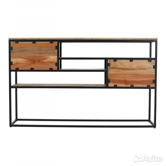 Тумба под тв лофт деревянная