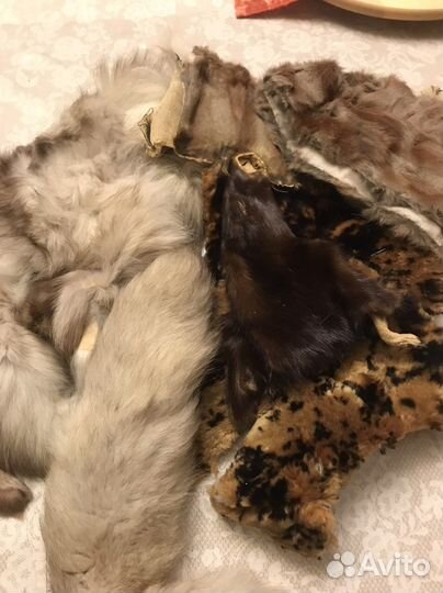 Мех натуральный для рукоделия