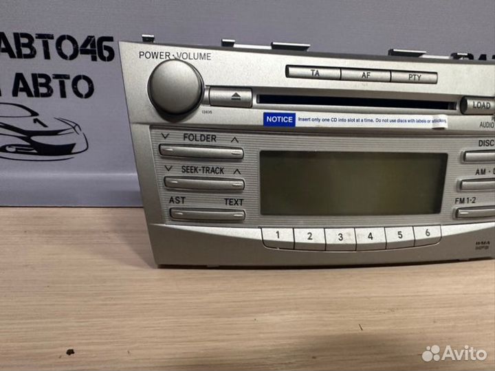 Штатная магнитола Toyota Camry 2.4