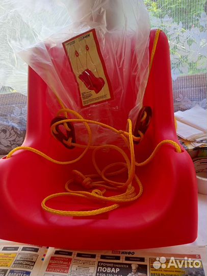 Детские качели от трёх лет.новые