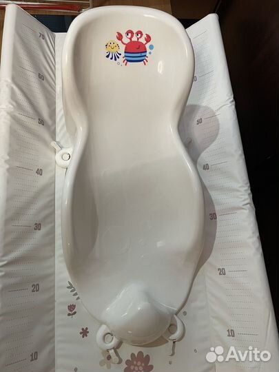 Детская ванночка складная,пеленальная доска