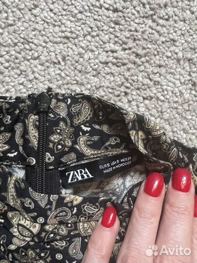 Платье zara с бахромой