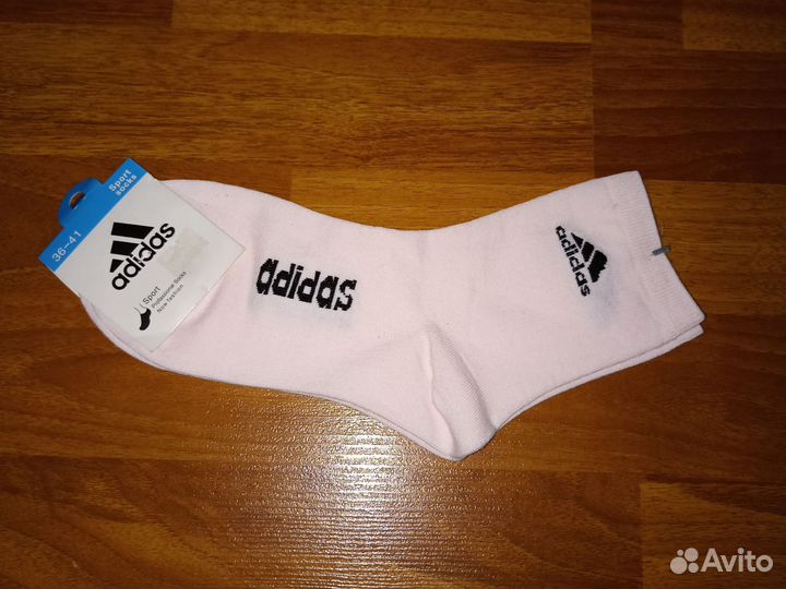 Розовые носки adidas, новые (made in Turkey)