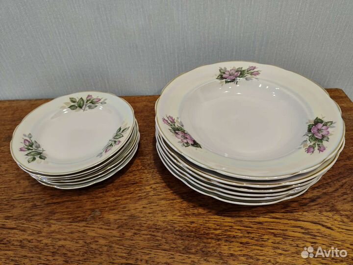 Сервиз столовый, фабрики Коростень