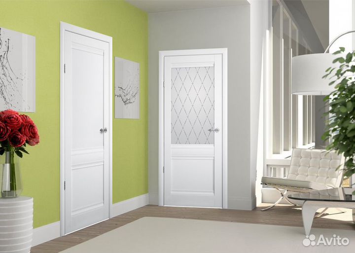 Дверь межкомнатная белая Albero классика в Тюмени