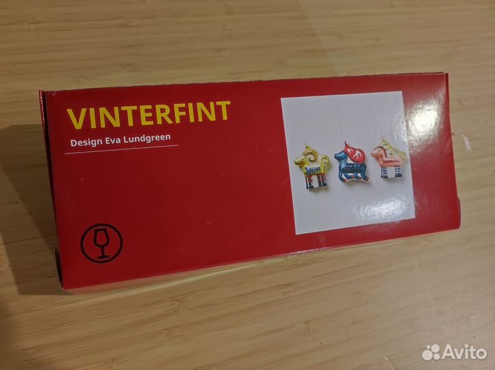 Икея Елочные игрушки IKEA новинка стекло