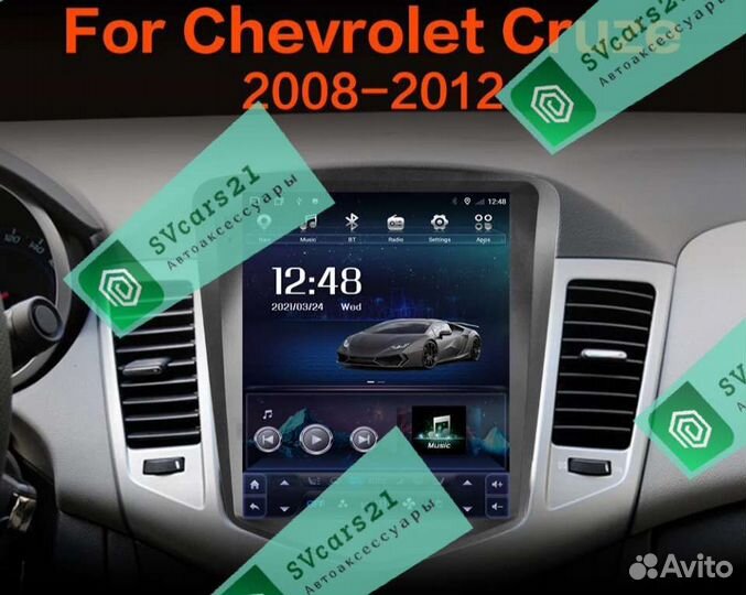Магнитола Android Tesla Chevrolet Cruze 2008-2012