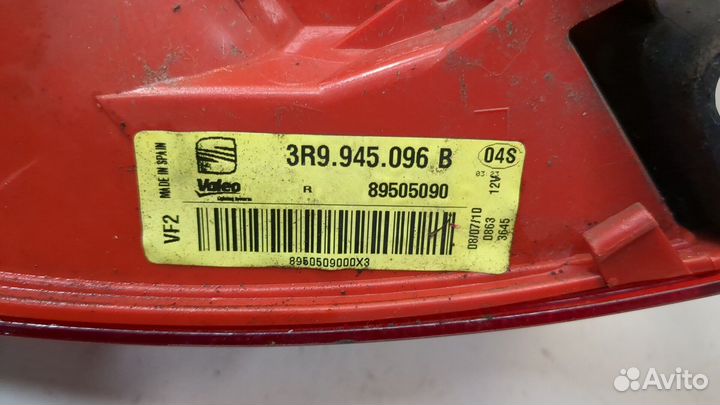 Фонарь (задний) правый Seat Exeo, 2010