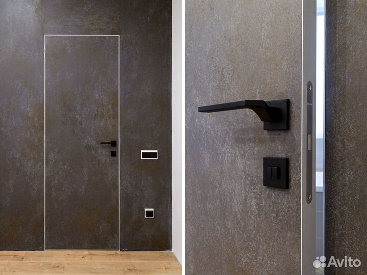 Скрытая дверь под дизайн