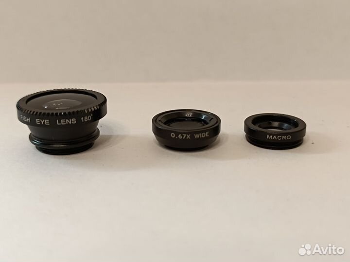 Набор линз-конвертеров 3 в 1 для смартфона