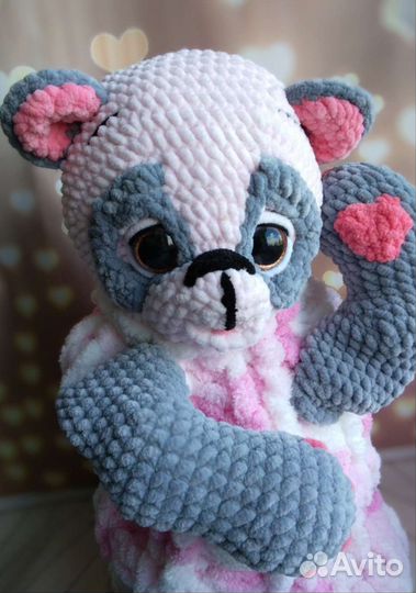 Мягкая игрушка - пижамница (Панда, Лиса, Бобёр)