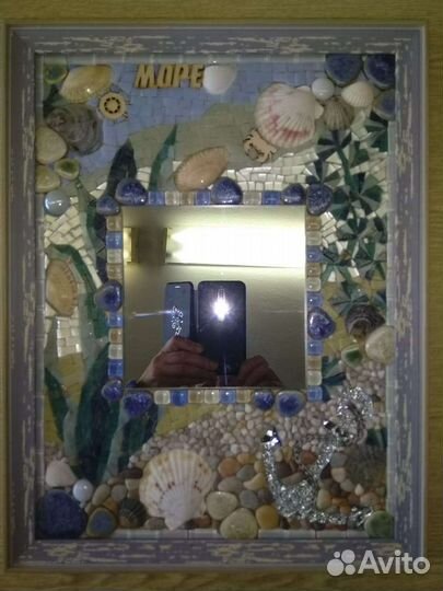 Зеркало в мозаичной раме