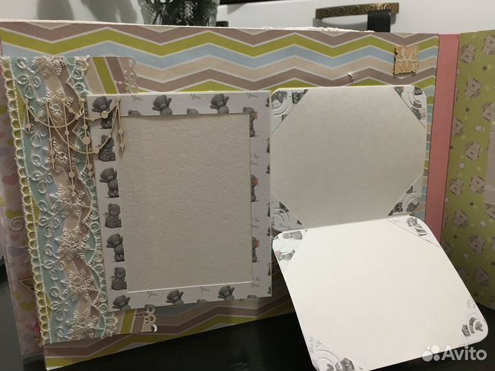Фотоальбом для новорожденной ручной работы