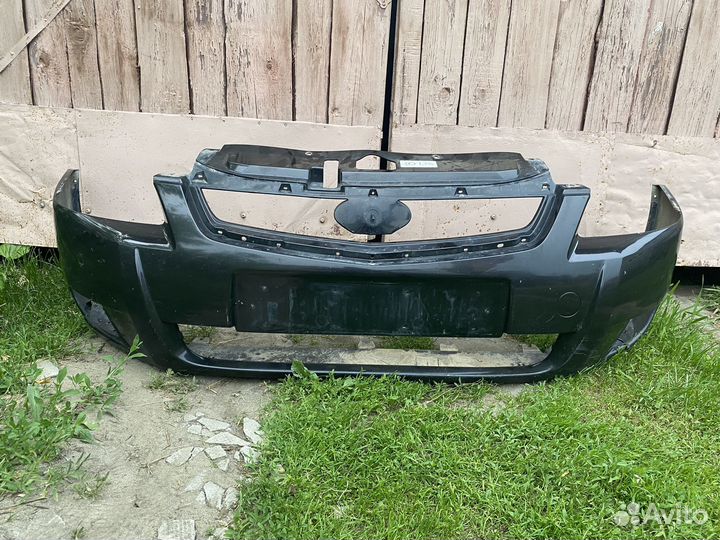 Передний бампер priora 2 черная пантера