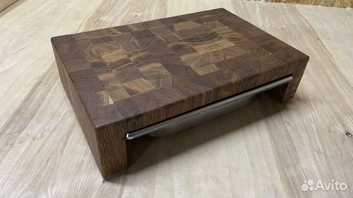 Торцевая разделочная доска с гастроемкостью